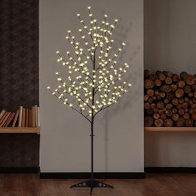 img 3 attached to LIGHTSHARE 6.5 Feet 208L LED Lighted Cherry Blossom Tree, Warm White, Decorate Home Garden, Spring, Summer, Wedding, Birthday, Christmas Holiday, Party, For Indoor And Outdoor Use