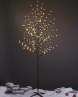 lightshare 6,5 футов 208l со светодиодной подсветкой cherry blossom tree, теплый белый, украшение домашнего сада, весна, лето, свадьба, день рождения, рождественские праздники, вечеринка, для внутреннего и наружного использования логотип