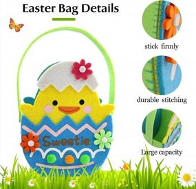 img 2 attached to 2-Pack Easter Bunny & Chick Decorations: Perfect For Kids' Egg Hunt, Spring Party Ornaments & Toddler Gifts!