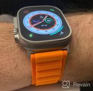 img 1 attached to 🍏 Apple Watch Ultra 49mm Titanium Case Cellular - Titanium/Orange Alpine Loop review by Iyaant Mahameru ᠌