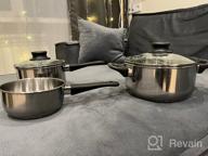 img 3 attached to Ikea 5-Piece Saucepan Set with Glass Lid - Induction Compatible Stainless Steel review by Agata Schultz ᠌