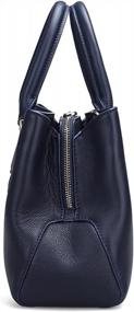 img 3 attached to Leather Cross Body Tote Satchel For Women By UScarmen