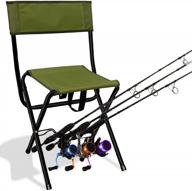 comfortable and convenient fishing experience with the leadallway portable folding chair with rod holder логотип