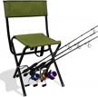 comfortable and convenient fishing experience with the leadallway portable folding chair with rod holder logo