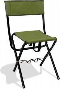 img 3 attached to Comfortable And Convenient Fishing Experience With The LEADALLWAY Portable Folding Chair With Rod Holder