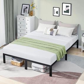img 2 attached to Effortless Assembly With Heavy-Duty GreenForest Queen Bed Frame: No Screws, No Box Spring Required!