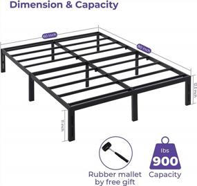 img 3 attached to Effortless Assembly With Heavy-Duty GreenForest Queen Bed Frame: No Screws, No Box Spring Required!