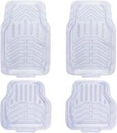 august auto weather transparent universal interior accessories ~ floor mats & cargo liners logo