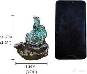 img 3 attached to Backflow Incense Handmade Ceramic Waterfall Home Decor at Home Fragrance