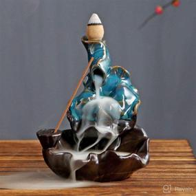 img 2 attached to Backflow Incense Handmade Ceramic Waterfall Home Decor at Home Fragrance