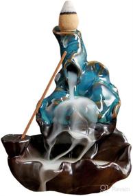 img 4 attached to Backflow Incense Handmade Ceramic Waterfall Home Decor at Home Fragrance