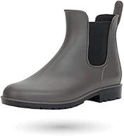 🌧️ stay dry and stylish with babaka women's waterproof ankle rain boots - anti-slip chelsea booties logo