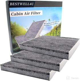 img 4 attached to 🔄 3-Pack BW285 Cabin Air Filter Replacement kit (CF10285, CP285 Compatible)