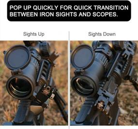 img 3 attached to Upgrade Your Shooting With Feyachi'S 45 Degree Offset Iron Sights - Rapid Transition Backup Front & Rear Sight Set For Picatinny/Weaver Rails