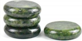 img 4 attached to Relax And Rejuvenate With Windfulogo'S Natural Green Jade Hot Massage Stones Set - Perfect For Spa Massage!