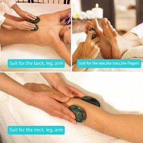 img 1 attached to Relax And Rejuvenate With Windfulogo'S Natural Green Jade Hot Massage Stones Set - Perfect For Spa Massage!