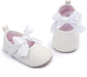 img 1 attached to Step into Elegance with Timatego Newborn Toddler Wedding Princess Girls' Shoes - Flats that Dazzle