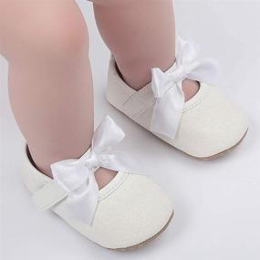 img 3 attached to Step into Elegance with Timatego Newborn Toddler Wedding Princess Girls' Shoes - Flats that Dazzle