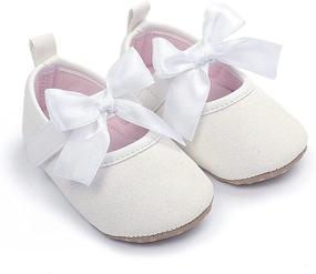 img 4 attached to Step into Elegance with Timatego Newborn Toddler Wedding Princess Girls' Shoes - Flats that Dazzle