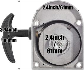 img 3 attached to 🚲 QAZAKY Стартовое устройство на рычаге из сплава для 2-тактного велосипеда с мотором (для двигателей от 49 до 80 сс)