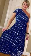 img 1 attached to Stylish And Flowy: Prettygarden Women'S One-Shoulder Polka Dot Midi Dress With Tiered Ruffles For Your Boho Summer Look review by Sally Bienz