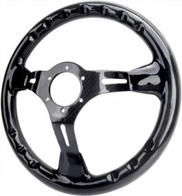 img 1 attached to 360Mm Carbon Fiber Racing Steering Wheel - HIWOWSPORT Bolt Design