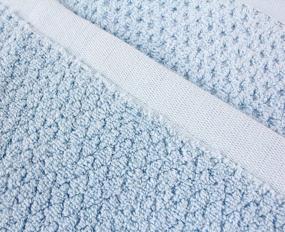 img 3 attached to Experience Luxurious Softness With Everplush Aquamarine Diamond Jacquard Washcloth Set (6 Pieces)