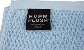 img 1 attached to Experience Luxurious Softness With Everplush Aquamarine Diamond Jacquard Washcloth Set (6 Pieces)