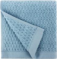 experience luxurious softness with everplush aquamarine diamond jacquard washcloth set (6 pieces) logo