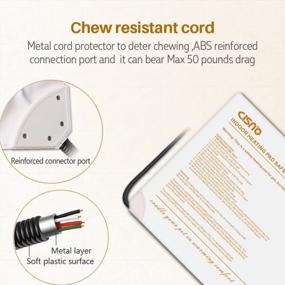 img 2 attached to CISNO Electric Pet Heating Pad: A Chew Resistant, Safe, And Thermal Heated Mat For Dogs And Cats With Two Covers And 15 Watts Power