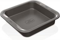 ninja b30408 foodi neverstick 8in square cake pan nonstick 500f oven safe dishwasher safe grey logo