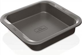 img 4 attached to Ninja B30408 Foodi NeverStick 8In Square Cake Pan Nonstick 500F Oven Safe Dishwasher Safe Grey