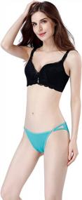 img 2 attached to Pack Of 5 Soft Cotton Bikini Panties For Women With Full Back Coverage By Seasment