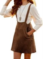 kids' adorable corduroy suspender skirt with side zipper, pockets and a-line silhouette from sysea girls logo