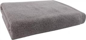 img 3 attached to Everplush 30 X 56 Ash Bath Towel