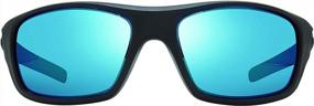 img 3 attached to Jasper Polarized Sunglasses With Large Rectangle Wrap Frame And Crystal Glass Lens For Enhanced Vision