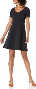 img 4 attached to 👗 Lark Ro Women's Textured Bateau Dresses: Elegant and Stylish Women's Clothing