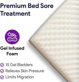 img 3 attached to Bariatric Hospital Bed Gel Topper - Prevent And Treat Bed Sores - High Density And Resilient Foam Mattress Topper - Pressure Redistribution - 48" X 76" X 4