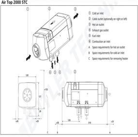 img 1 attached to Gasoline Petrol Heater Kit - Webasto Air Top 2000 STC: Rotary Control & Flat Mounting Plate