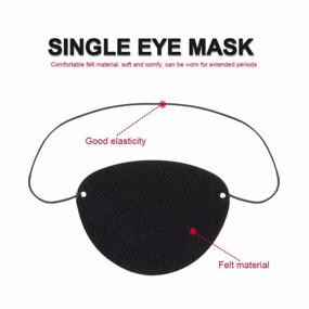 img 3 attached to 12Pcs YGDZ Eye Patch - Soft Felt, Adjustable Single Eye Mask For Lazy Eye Treatment In Adults & Kids