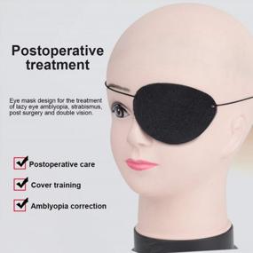 img 1 attached to 12Pcs YGDZ Eye Patch - Soft Felt, Adjustable Single Eye Mask For Lazy Eye Treatment In Adults & Kids
