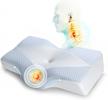 cooling memory foam contour pillow by mkicesky - orthopedic cervical pillow for neck and shoulder pain relief, ideal for side, back, and stomach sleepers [u.s. patent] logo