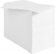 200 pack vplus premium quality disposable guest towels: soft, absorbent napkins for weddings, parties, and daily use - white logo