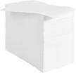 200 pack vplus premium quality disposable guest towels: soft, absorbent napkins for weddings, parties, and daily use - white logo