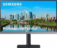 samsung 24 inch lf24t650fynxgo computer monitor with height adjustment, 75hz refresh rate, ips panel, and hdmi connectivity logo