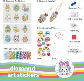 img 3 attached to ANNOR Diamond Painting Keychain Kits For Kids Ages 8-12 - Create Your Own Gem Art - Includes Stickers And Crafts - Ideal For Girls, Toddlers, And Beginners