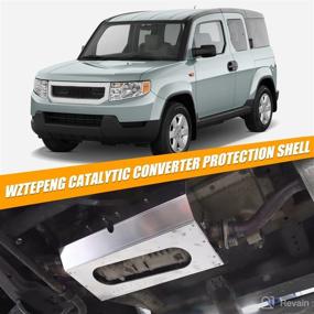 img 1 attached to 🛡️ Aluminum Catalytic Converter Protection Shield Kit for 2003-2011 Honda Element 2.4L - Anti-Theft Shield (No Instructions)