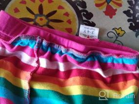 img 3 attached to VIKITA Cotton Girls' Rainbow Stripe Leggings