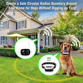 img 3 attached to 🐶 Nobeka Wireless Dog Fence: Effective Pet Containment System with Collar Receiver - Harmless, Waterproof, Rechargeable & Adjustable Control Range of 1640ft