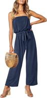 zesica womens shoulder strapless jumpsuit women's clothing ~ jumpsuits, rompers & overalls logo